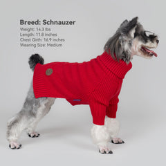 Pull-over cyeollo 4XL chien, col roulé pour plus de chaleur.
