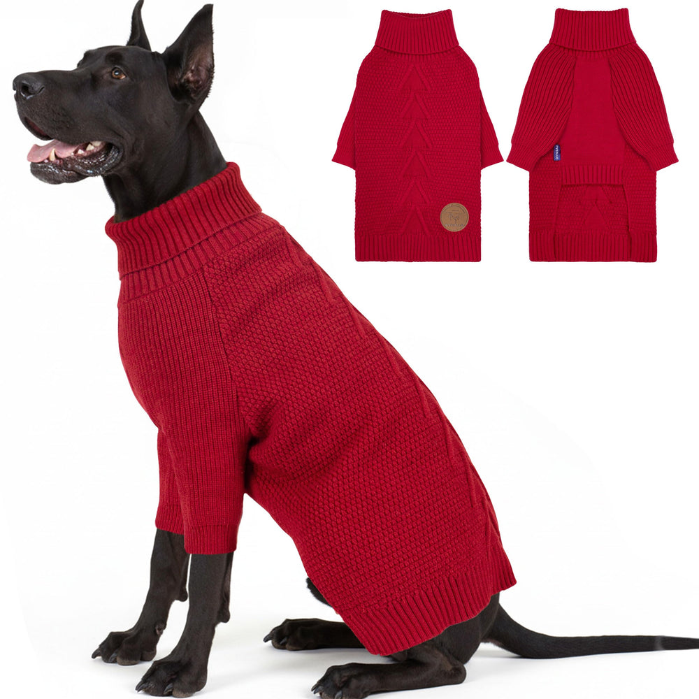 Pull-over cyeollo 4XL pour chien, vue dos et chaleur pour l'hiver.