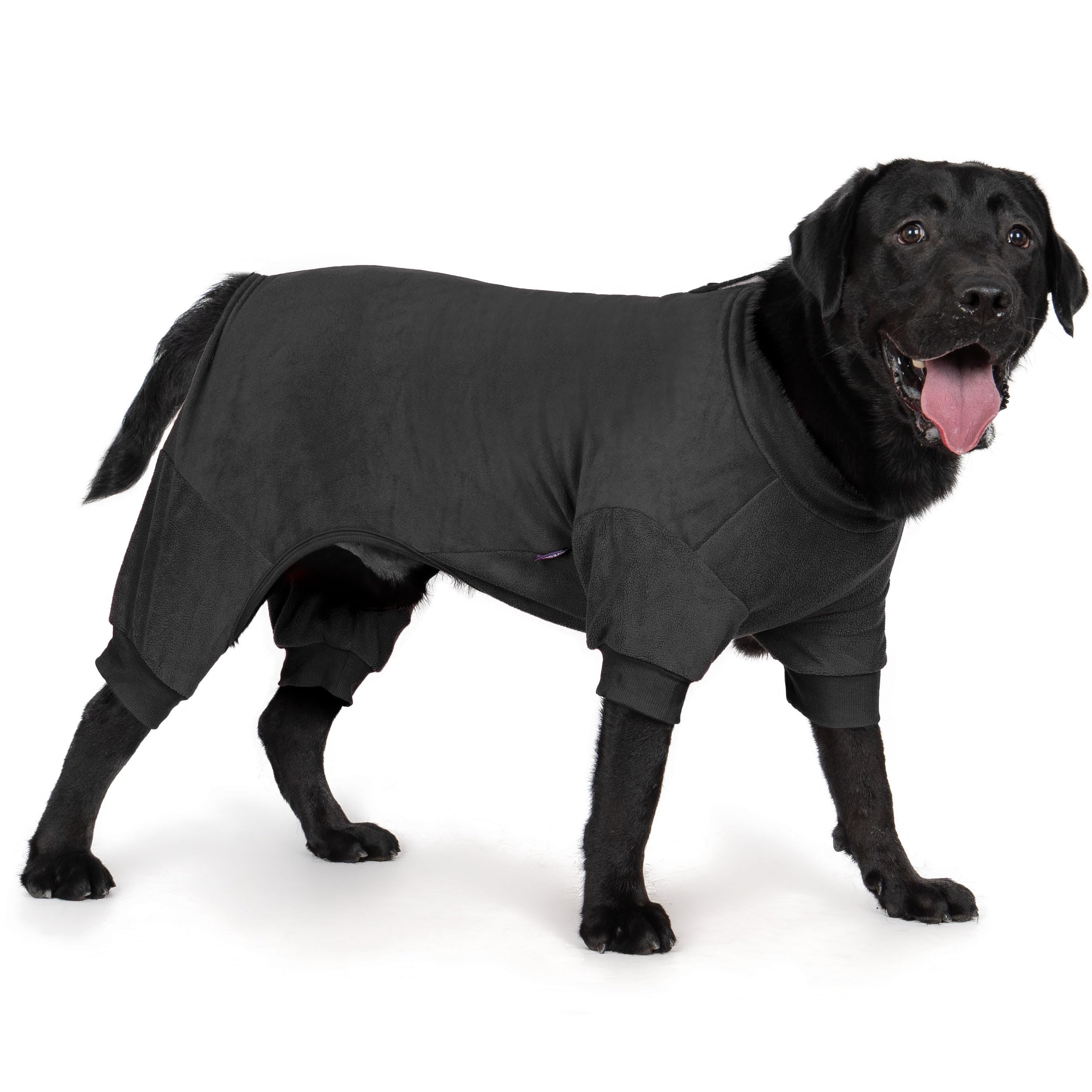 Pyjama chien Cyeollo gris foncé 2XL, chaleur agréable pour la nuit