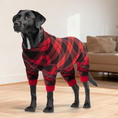 Détail du tissu polaire épais du pyjama pour chien cyeollo, chaleur douce.