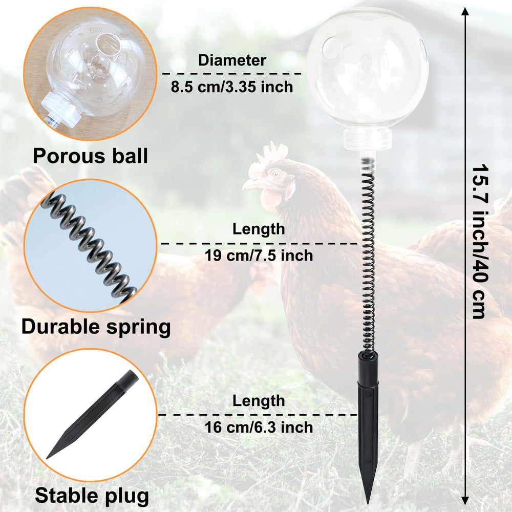 CYG&CL ensemble-deux-jouets poules, enrichissement pour poulailler.
