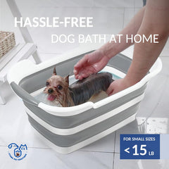 CYGNE baignoire chien pliable fermée, gain d espace et rangement