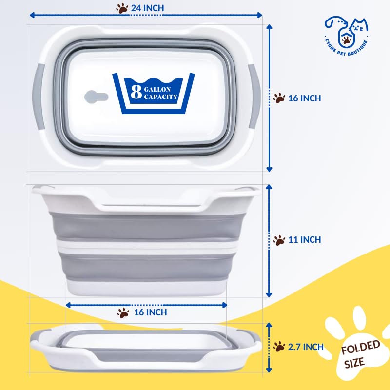 CYGNE baignoire portable, pratique pour le rangement et le voyage