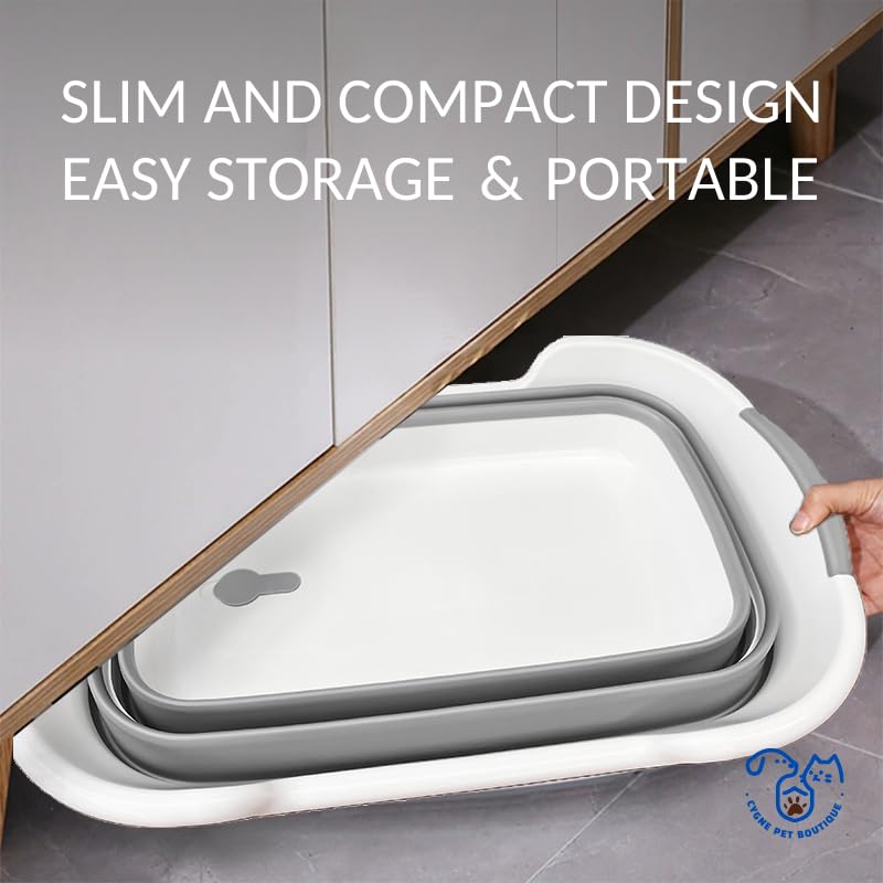 CYGNE baignoire posée au sol, surface stable pour le lavage