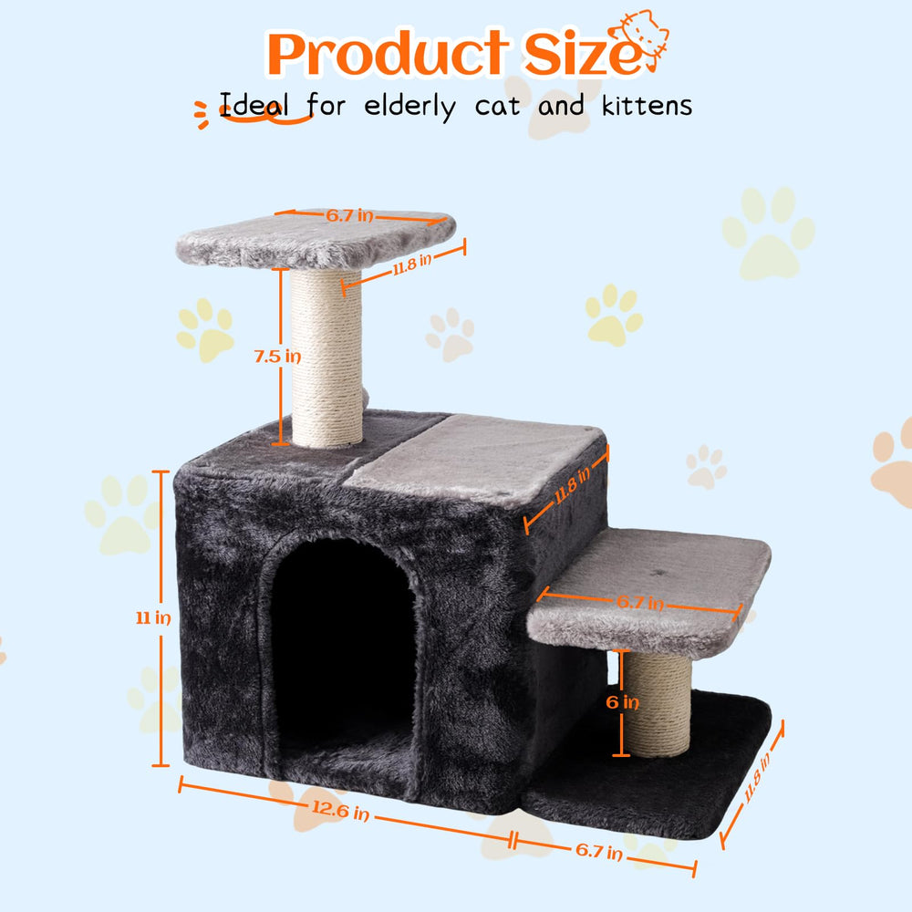 Czoynife-escaliers-interieurs-pour-chat design compact et pratique pour petits espaces.