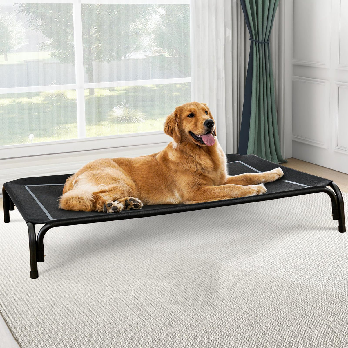 Czpalo lit elevé pour chien – assemblage rapide et pratique en extérieur