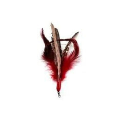 Plume de rechange authentique Da Bird de pintade, accessoire fiable pour stimuler l’intérêt félin.