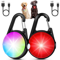 DAAMENT lumière collier chien clip, visibilité accrue lors des promenades nocturnes.