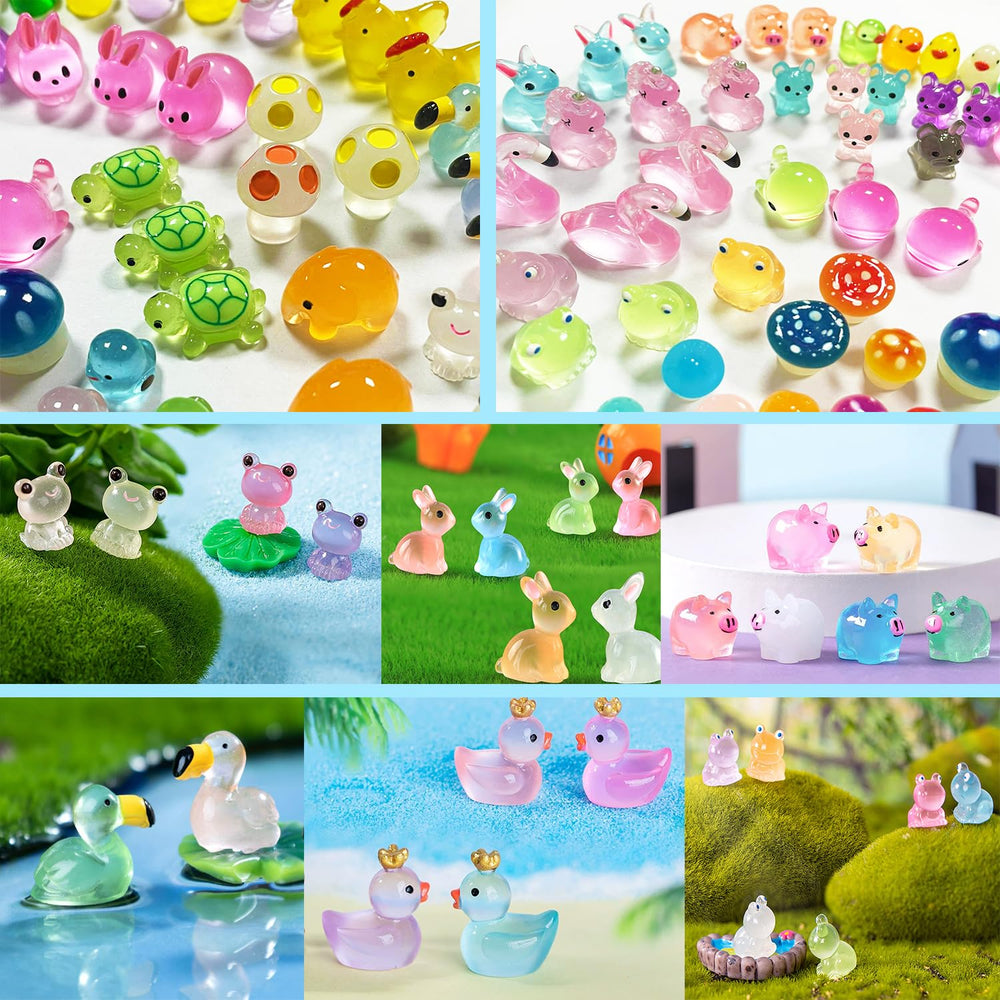 Dabshuyikk petites créatures lumineuses pour décor d'étang et mousse.