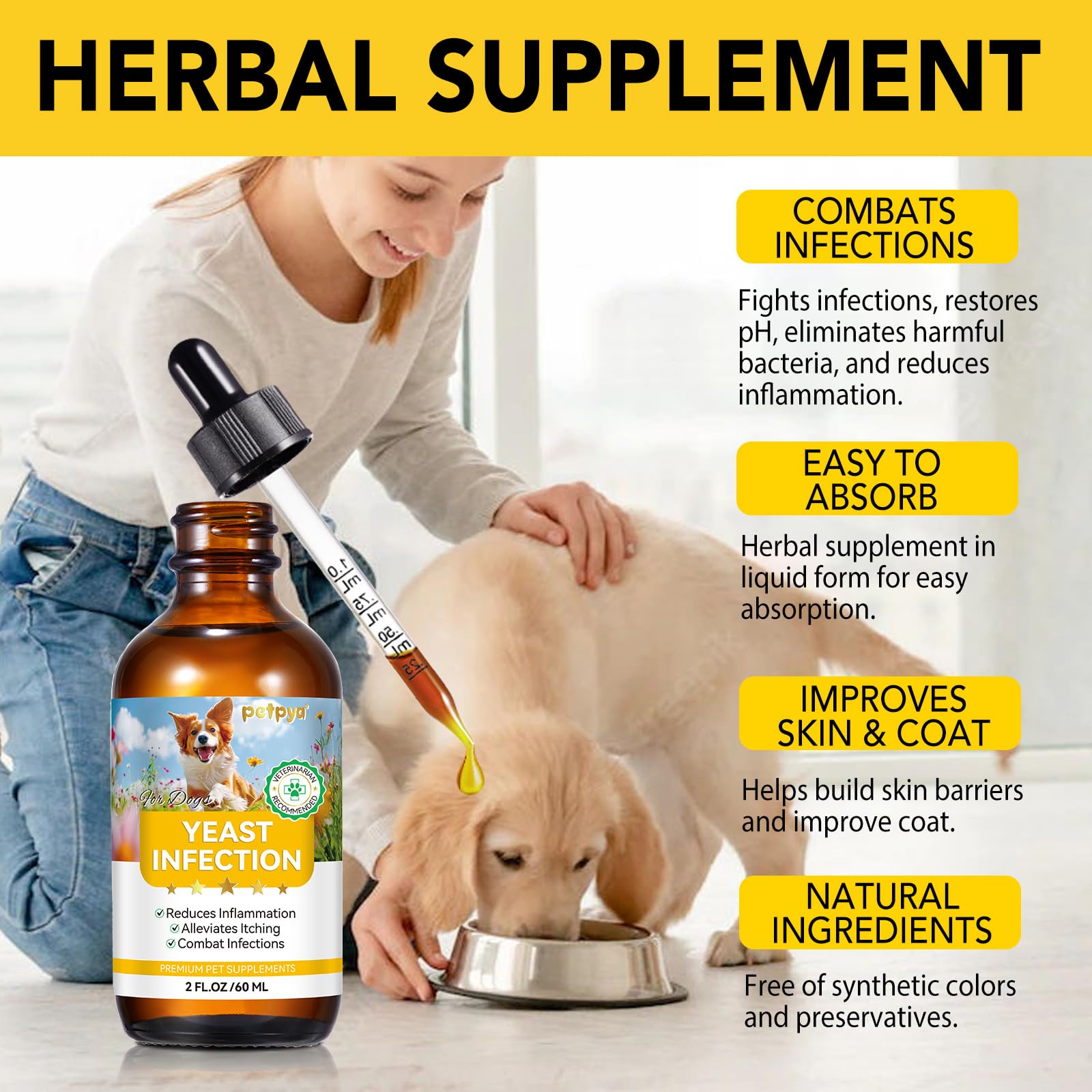 Emballage Daiasns pratique pour le pelage et l'hygiène canine.