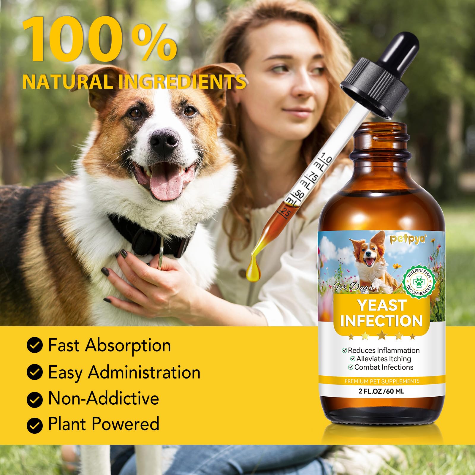 Utilisation quotidienne possible avec Daiasns pour le bien-être du chien.