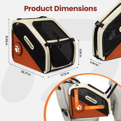 DAISTERN cage-chien pliante: cadre métallique durable pour stabilité en voiture
