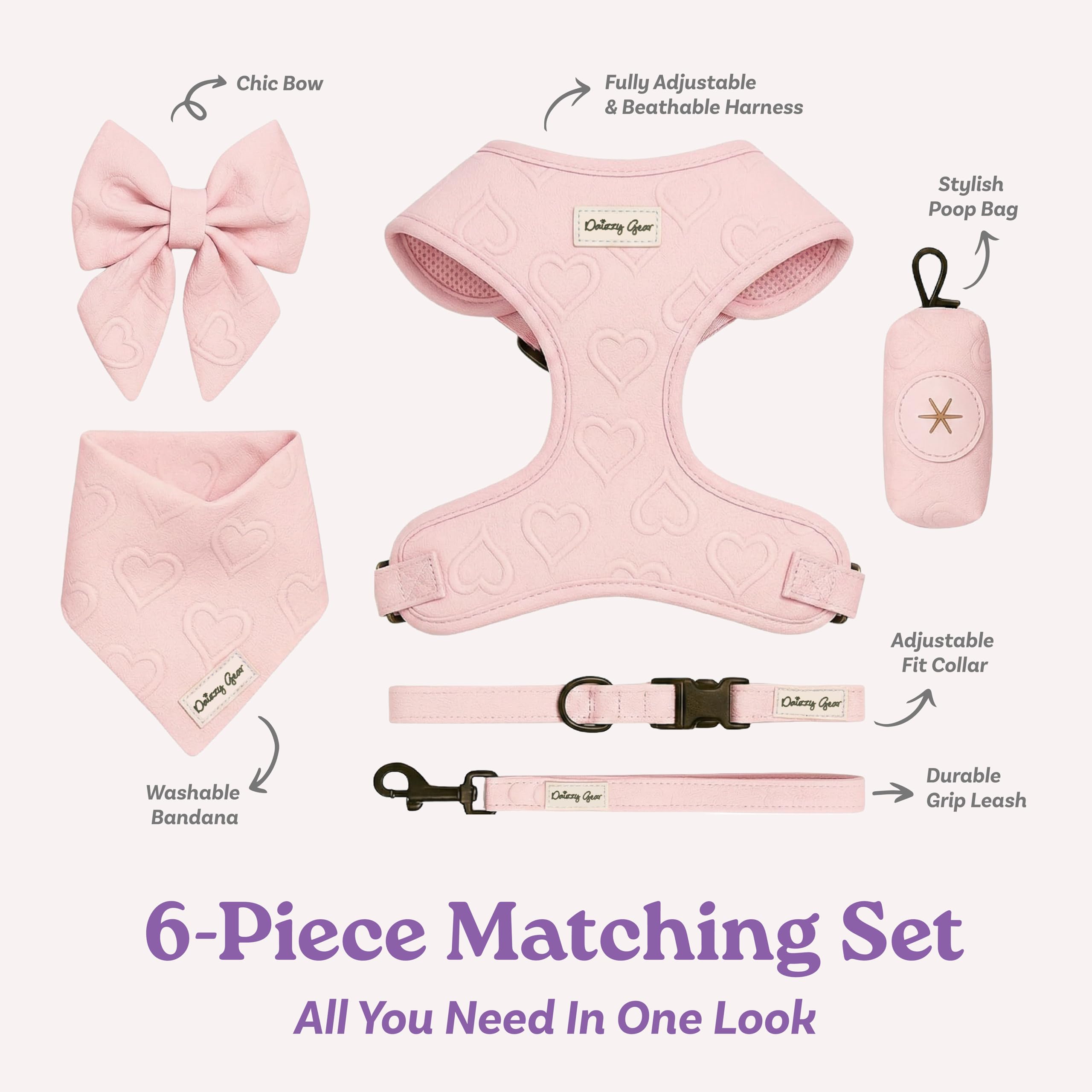Collier assorti et noeud marin Daizzy Gear, look soigné pour les balades.