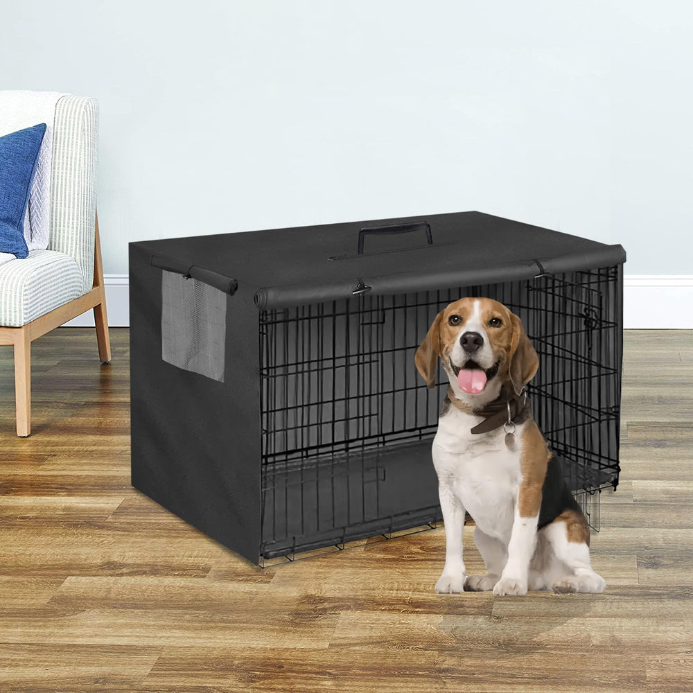 Dalema housse cage chien 42pouces, ouverture supérieure, levée de poignée pratique.