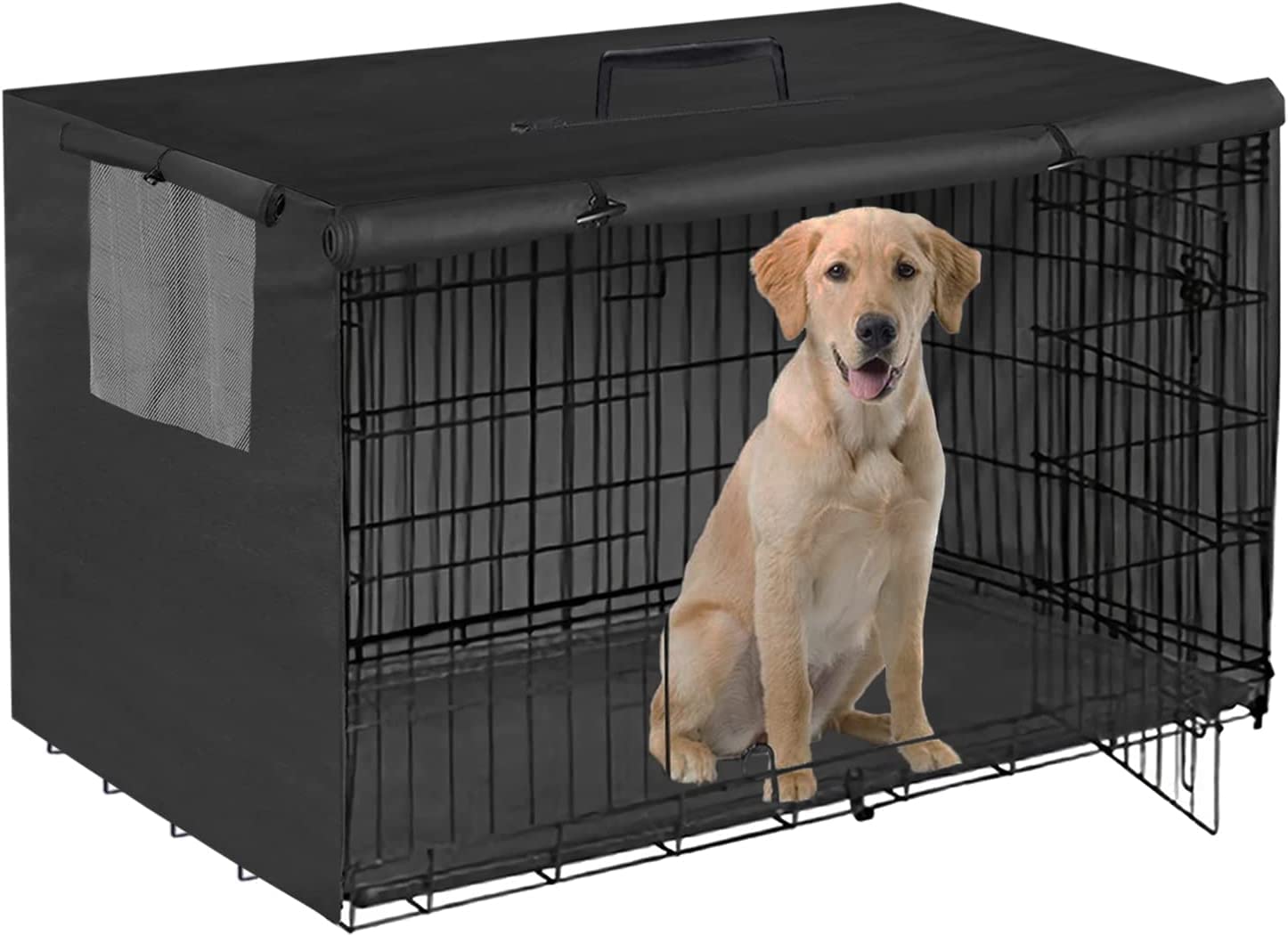 Dalema housse cage chien 42pouces, usage intérieur/extérieur, protection contre poussière et soleil.