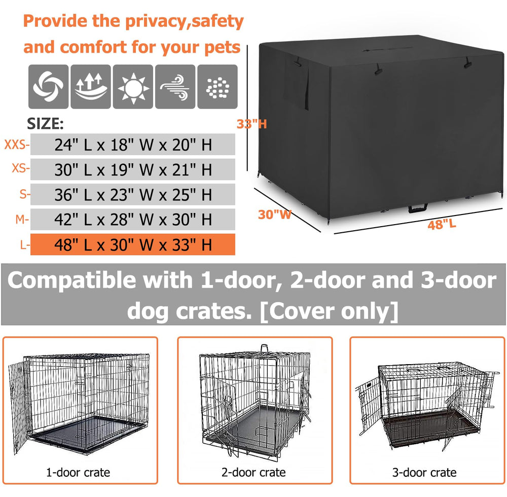 Dalema tissu 600D imperméable protège la cage et résiste aux intempéries.