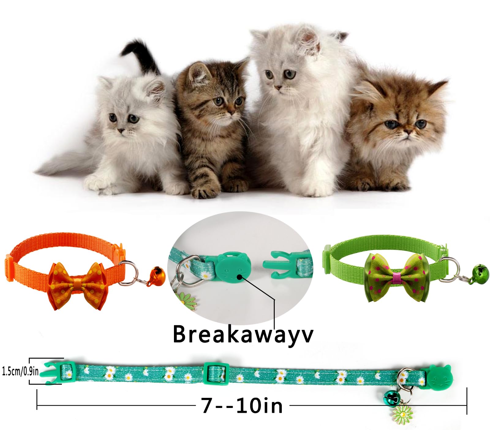 Daloo collier chat pendentifs marguerite, pendentifs floraux pour style unique.