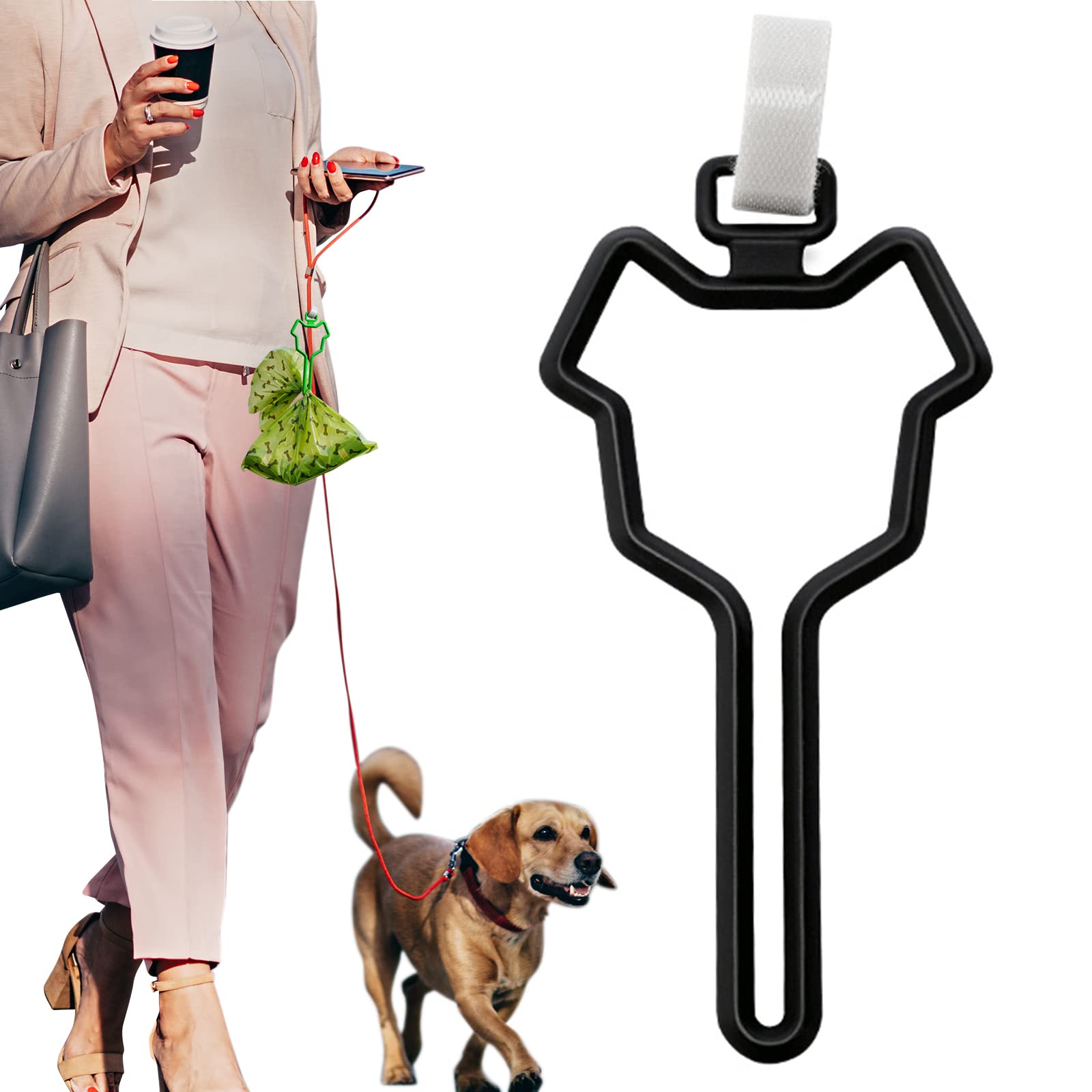 Dalzom Portebag Sacs Crottes Chien Laisse: pratique pour promenades propres.