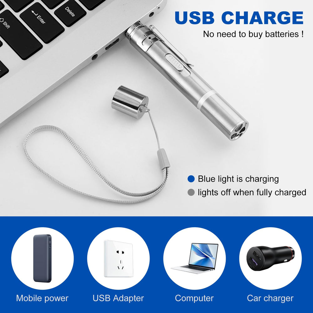 Damflew pointeur laser en coque aluminium, prise en main confortable et durable