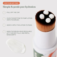 Lotion légère Dandylion Soft Paws pour patte qui s'absorbe rapidement.