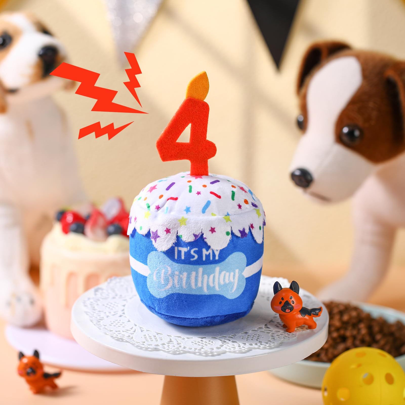 Dansydaisy cadeau-decoration-anniversaire-chien, idéal pour fêtes et souvenirs.