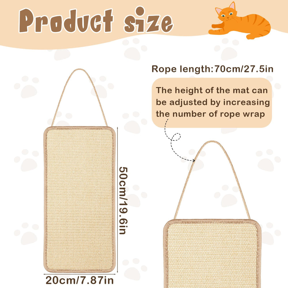 Dansydaisy grattoir sisal porte, pratique pour usage mural ou porte.