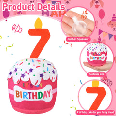 Jouet peluche Dansydaisy qui couine, parfait pour divertir les chiens lors d'anniversaire.