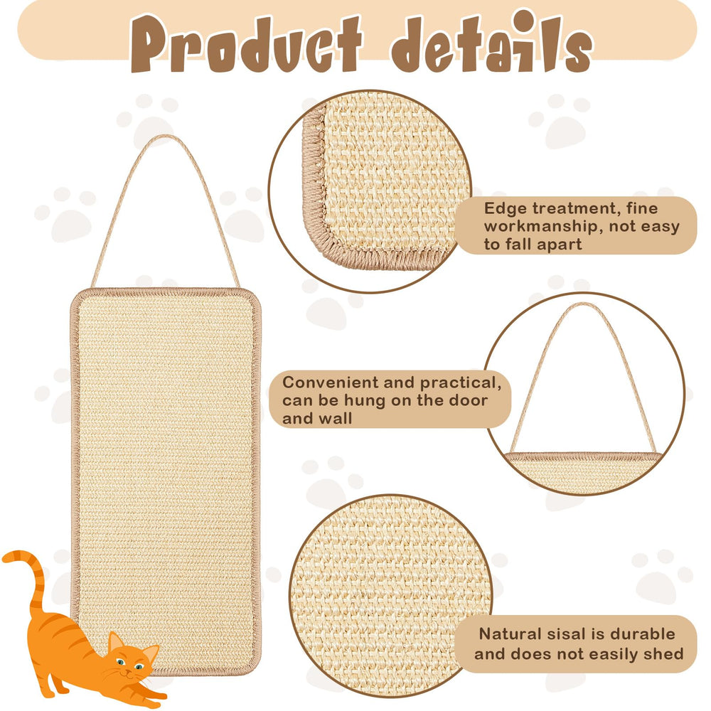 Dansydaisy tapis-grattoir sisal sol, confortable pour les chats et facile à nettoyer.