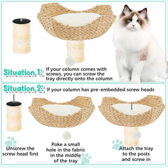 Tapis épais de 30 cm pour nid chat Dansydaisy.
