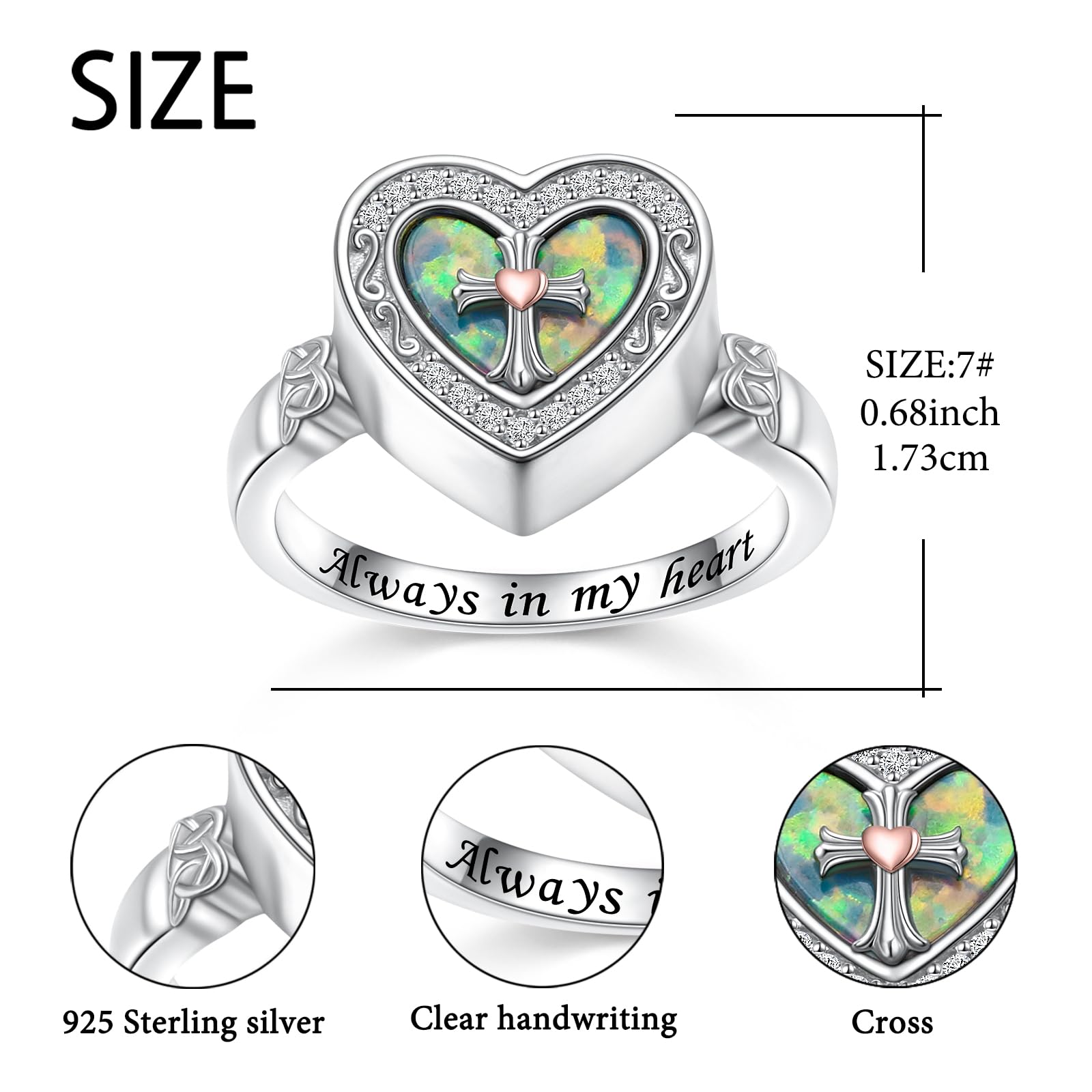 Design élégant de la bague DAOCHONG en argent