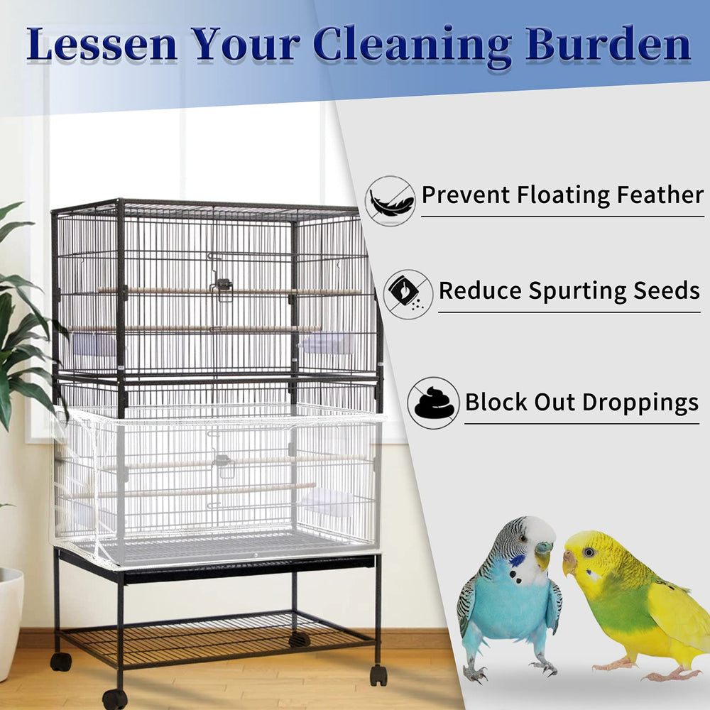 Daoeny collecteur-graines cage, évite les graines sur le sol pour intérieur propre.