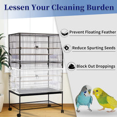 Daoeny collecteur-graines cage, évite les graines sur le sol pour intérieur propre.