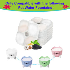 lot de 12 filtres daoxuan pour fontaine chat