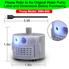 Moteur submersible Daoxuan SMA-800, fonctionnement discret et fiable.