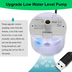 Pompe Daoxuan SMA-800 design compact, installation facile dans une fontaine pour chat.