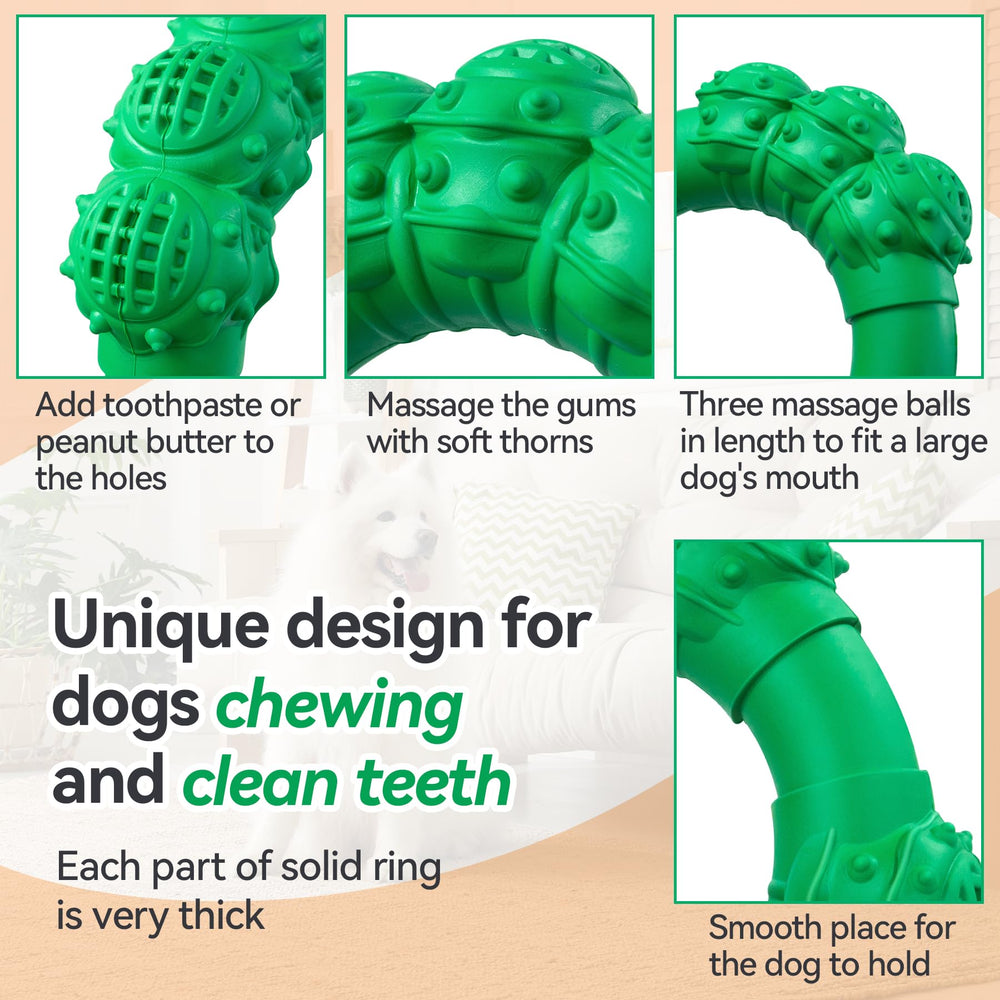 DAOZIJI jouet durable dentition chien gros: nettoyage des dents et jeu prolongé.