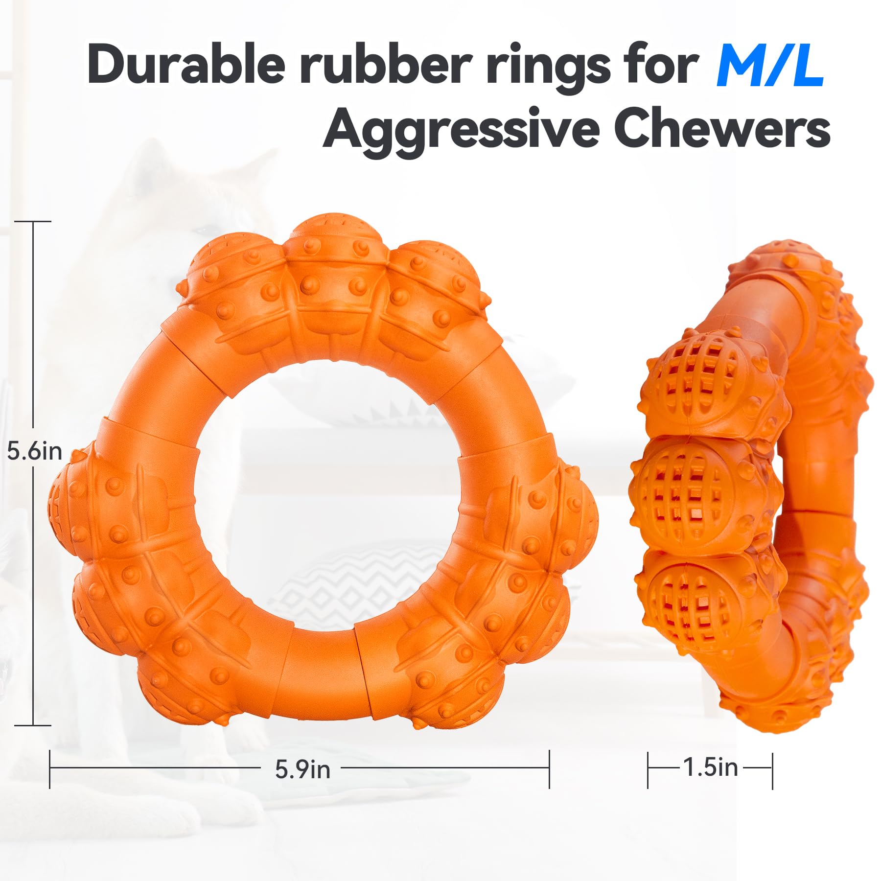 DAOZIJI jouet interactif chien durable favorise stimulation et distraction.