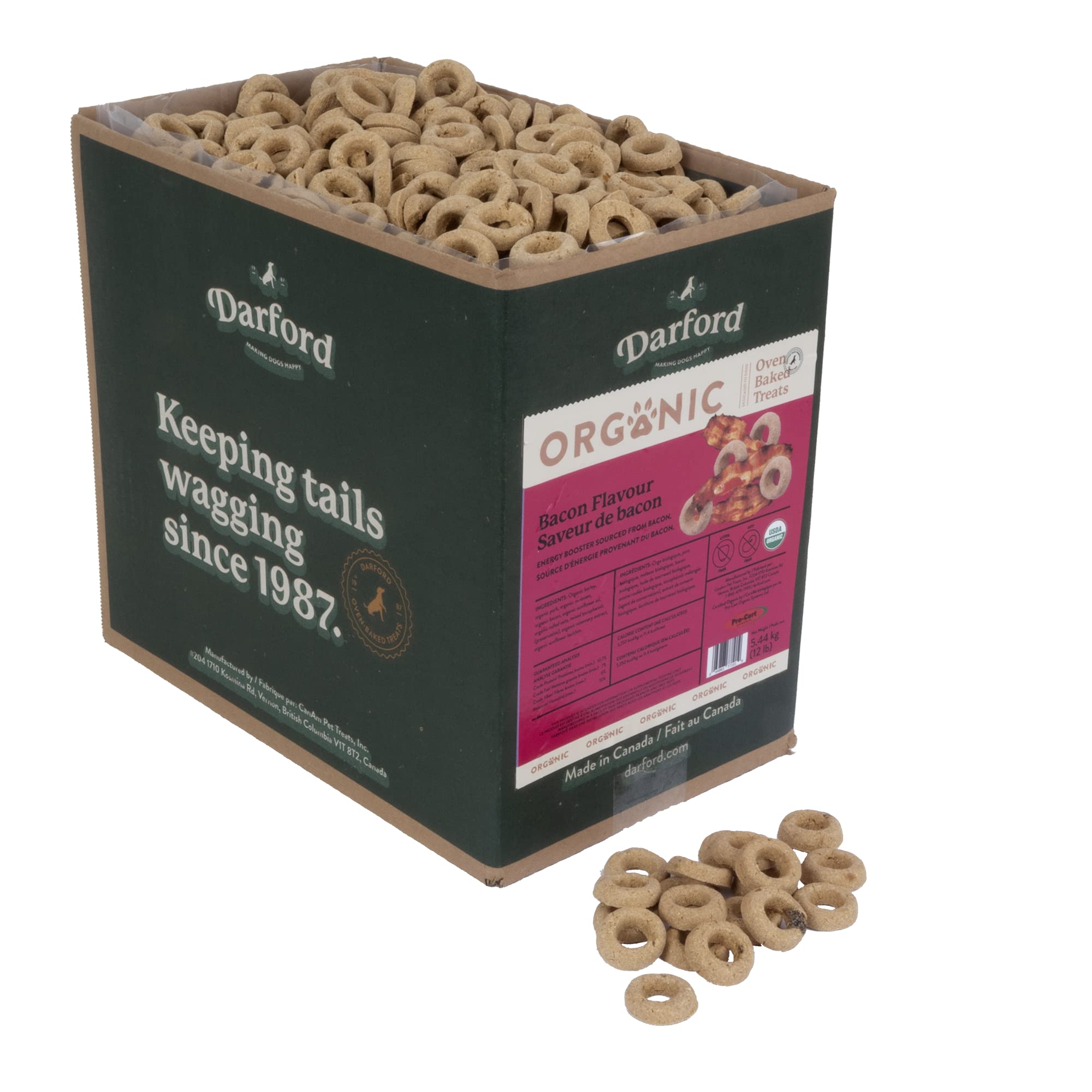 Darford Bio Premium Chien Bacon – emballage pratique pour récompenser lors des sorties.