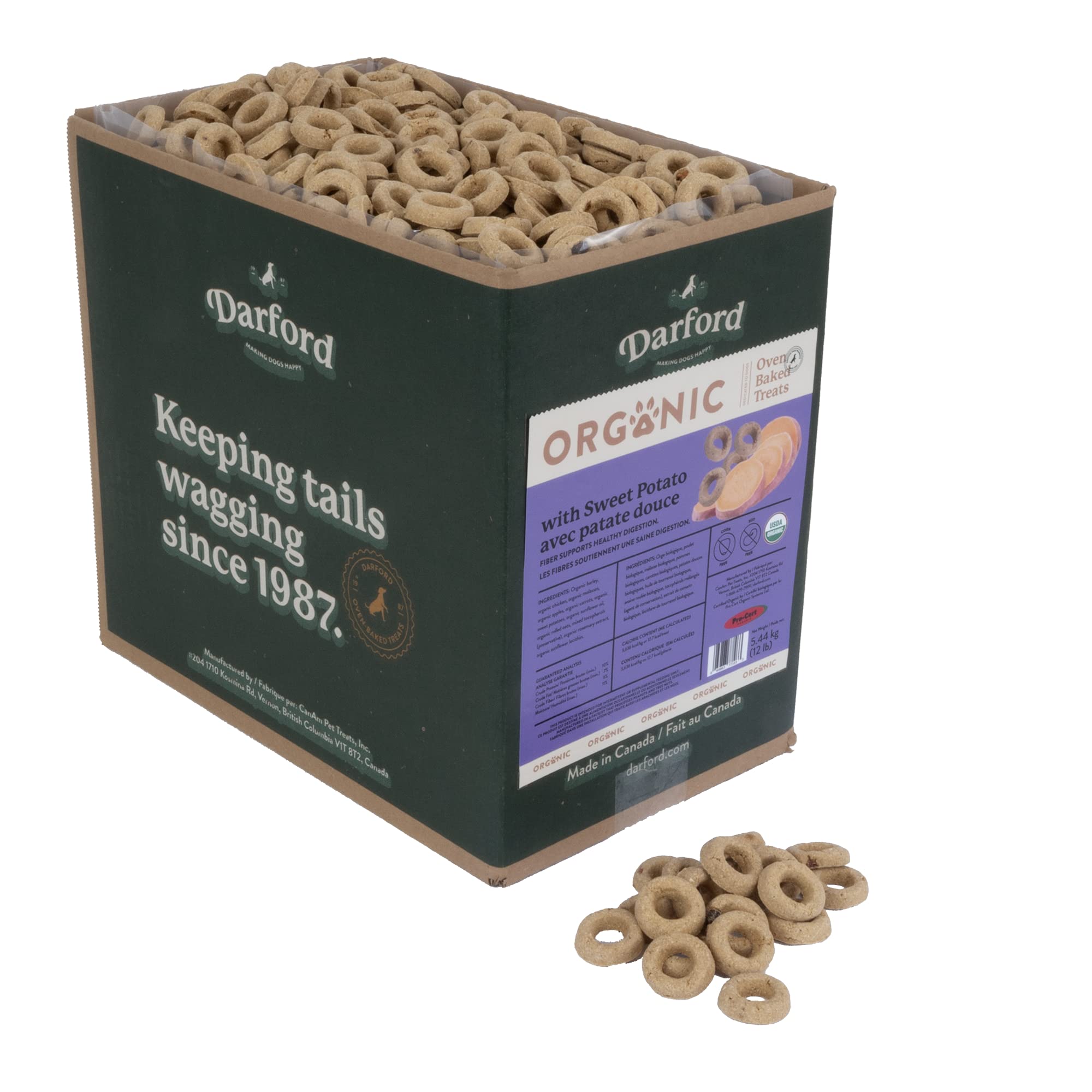 Darford biscuit chien patate douce bio – récompense saine pour l'entraînement.