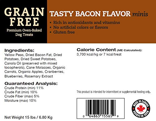 Emballage Darford Minis avec saveur bacon, pratique pour déplacements.