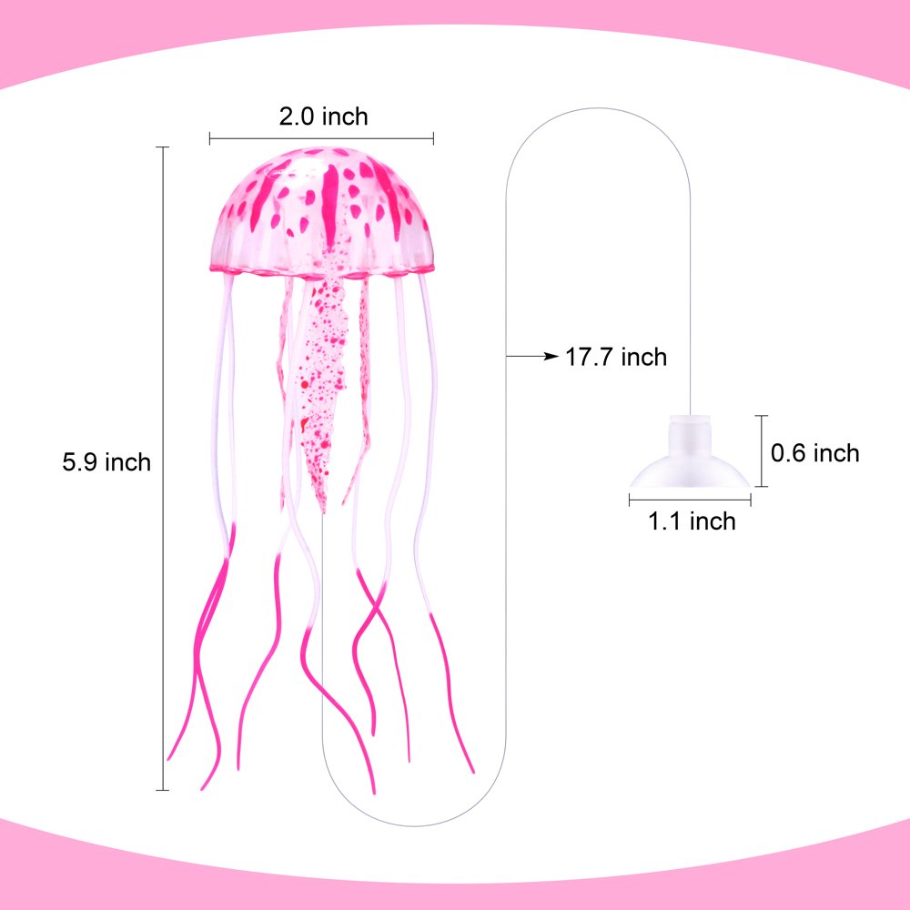 DaToo méduse fluorescente rose ajoutant couleur et vie