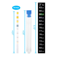 DaToo bandelettes test eau pH et ammoniaque, détection précise pour la sécurité des poissons.