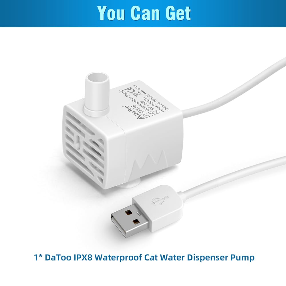DaToo Pompe: garantie d'un an et assistance client disponible 24/7.