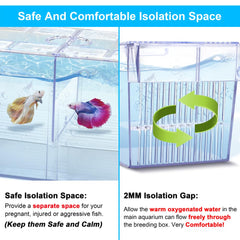 Coque ABS robuste de DaToo Boîte d'élevage pour aquarium