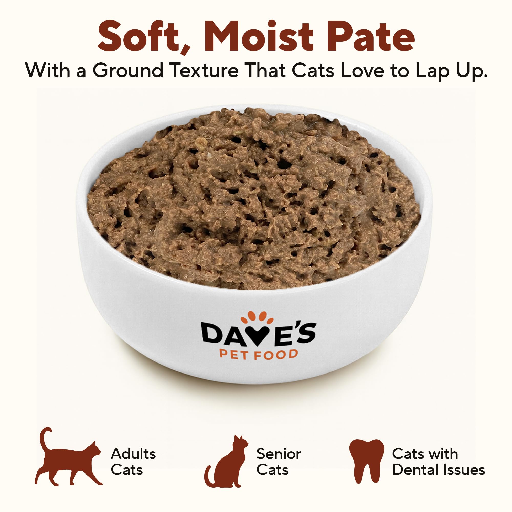 Vitamines et minéraux ajoutés dans Dave's Pâté pour compléter l’alimentation.