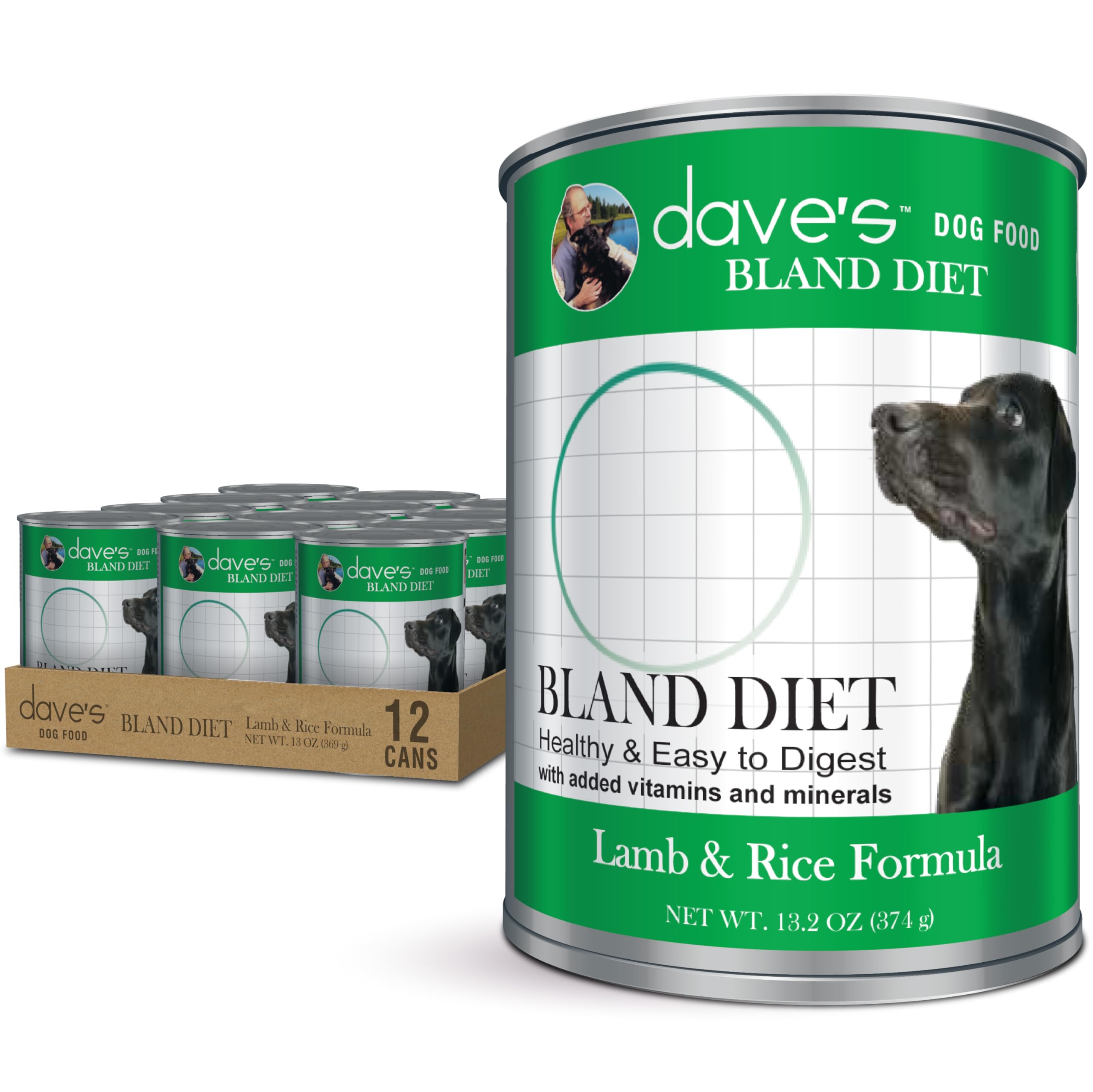 Dave's Pet Food boites-pate-agneau-riz : texture moelleuse facilitant la mastication.