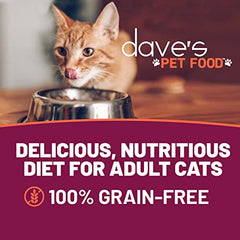 Dave's Pet Food ouverture de la boîte, portions faciles à servir.