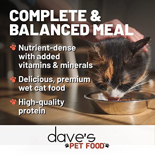 Dave's Pet Food nutrition enrichie en vitamines et minéraux pour chats énergiques.