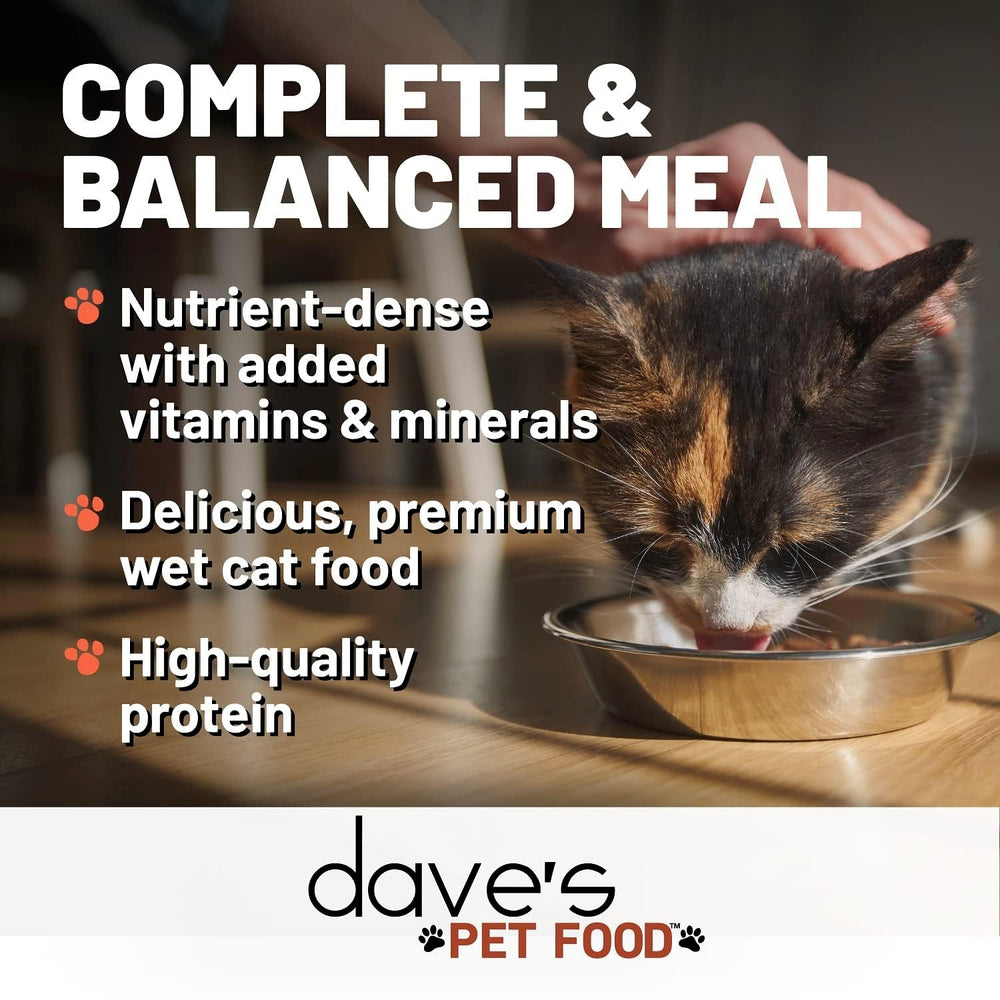 Dave's Pet Food - étiquette et nutriments ajoutés pour l'équilibre.