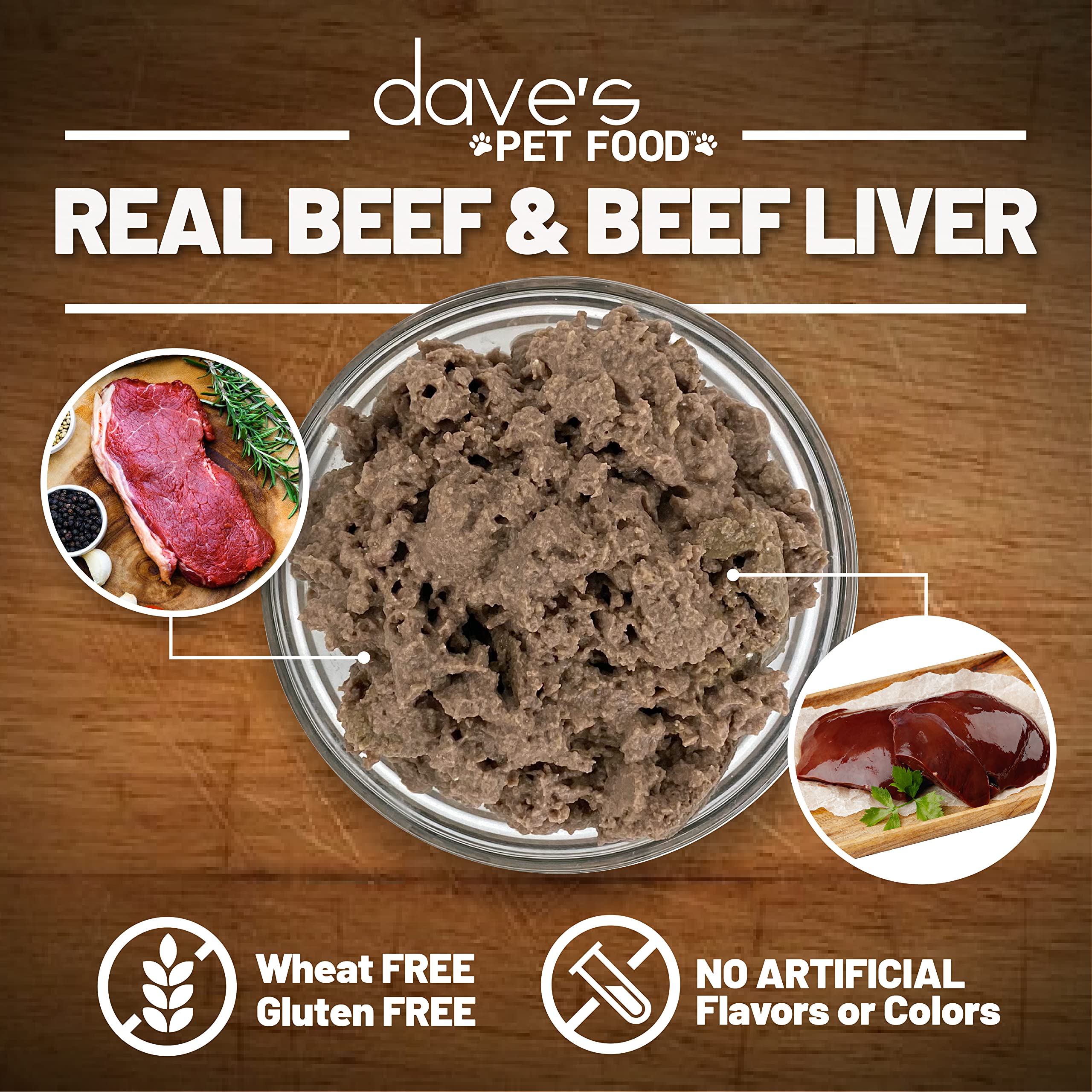Dave's Pet Food conserve 354 g, parfaite comme repas unique ou complément